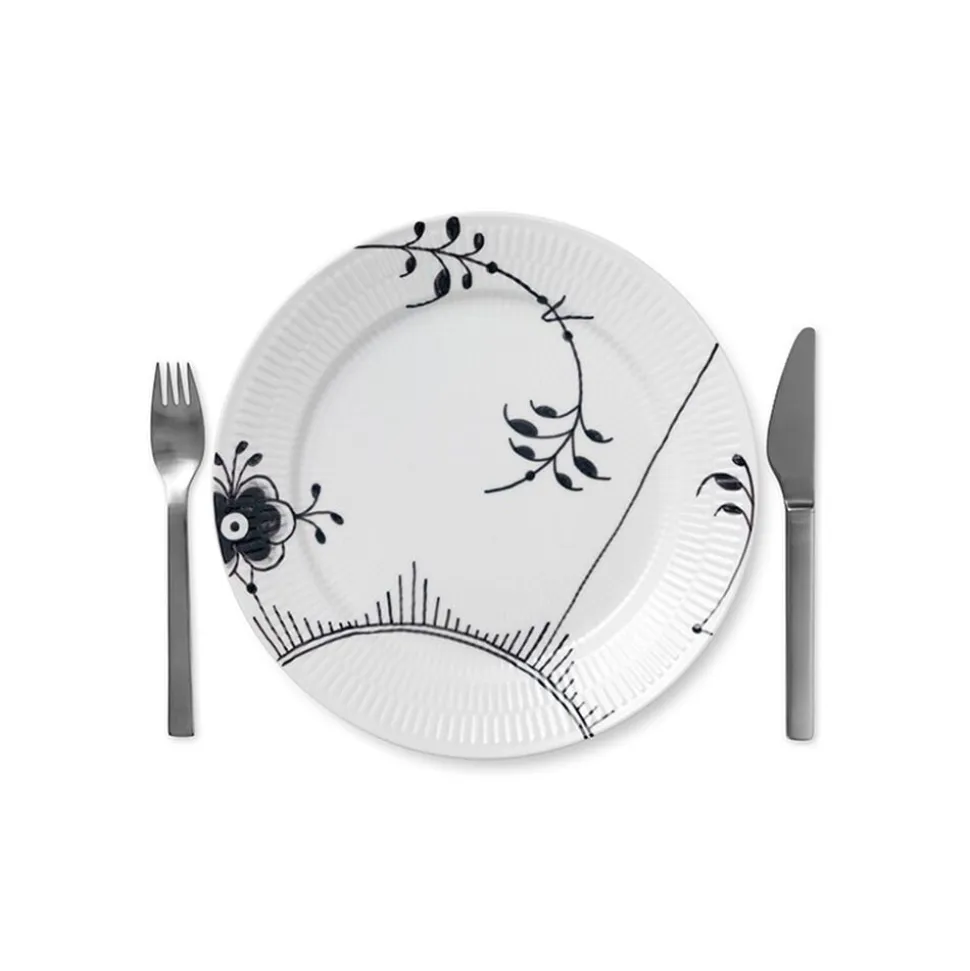 Sort Mega Riflet 27 cm. tallerken