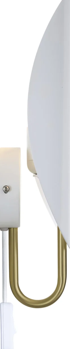 Spargo | Væglampe | Hvid/Messing