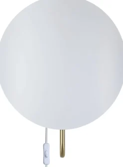 Spargo | Væglampe | Hvid/Messing