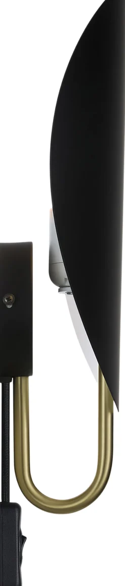 Spargo | Væglampe | Sort/Messing