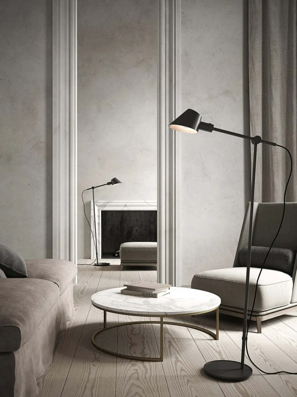 Stay | Gulvlampe | Sort