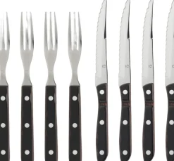 Steakbestik/grillbestik Old farmer classic 8 dele Træ/Stål