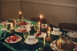 Stjerne Riflet dug grøn 320 cm