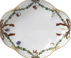 Stjerne Riflet Jul 22 cm. fad