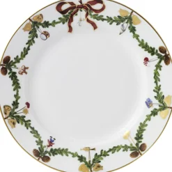 Stjerne Riflet Jul 19 cm. tallerken