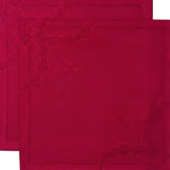 Stjerne Riflet serviet rød 2pk