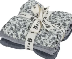 Stofbleer, 3 stk. , blue olive, forest lake blue