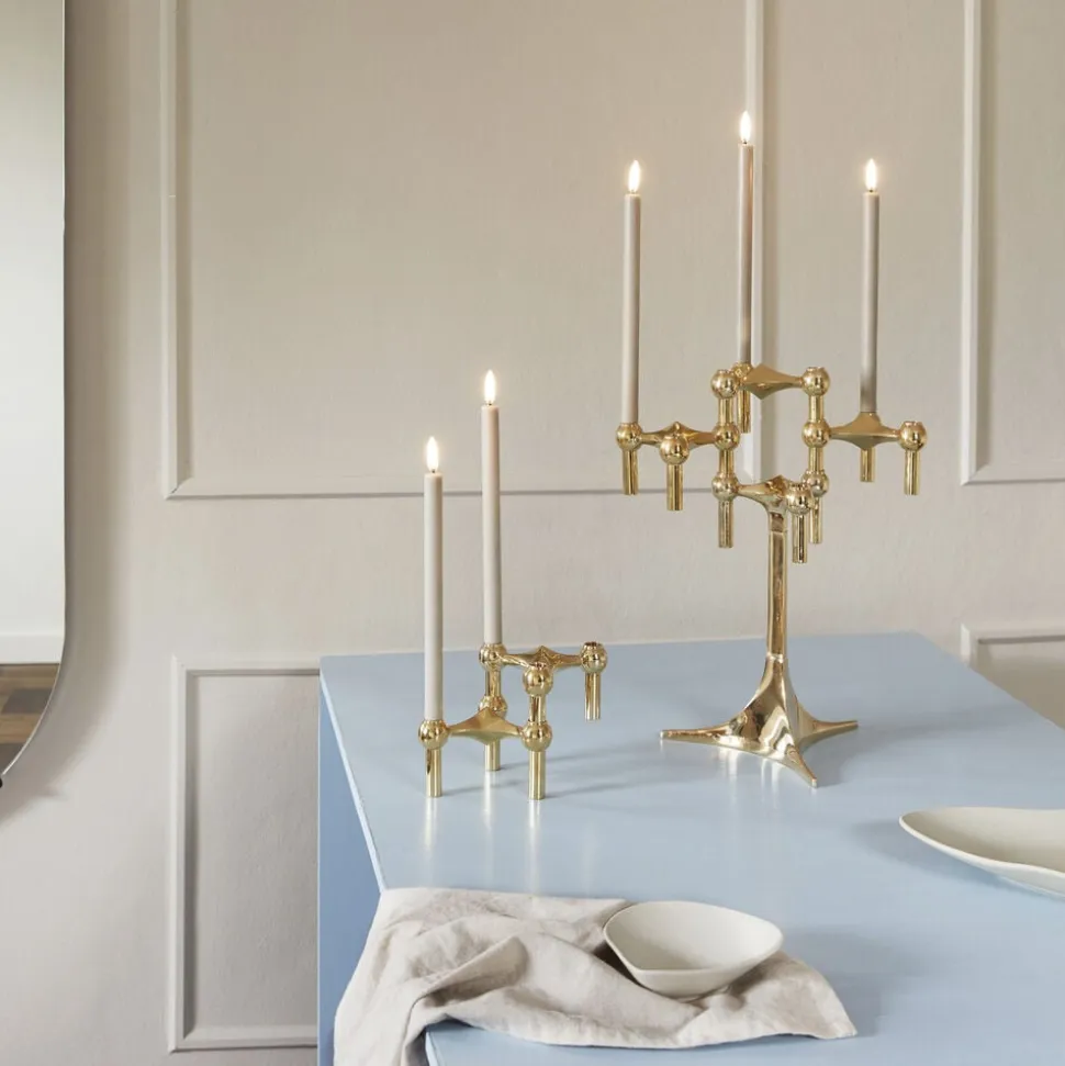 STOFF Nagel® lysestage messing