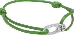 String Bracelet with Silver Hook