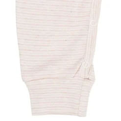 STRIPED LONG SLEEVED ROMPER W. LAPNECK