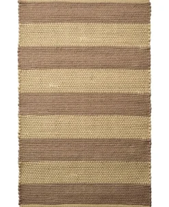 stripe/sand-gul, tæppe