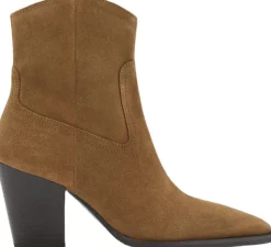 Suede block-heel boots