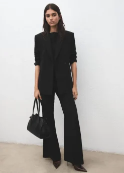 Suit jacket with scarf