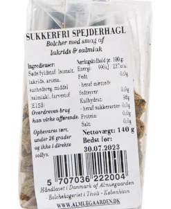 Sukkerfri Spejderhagl bolcher med smag af lakrids og salmiak