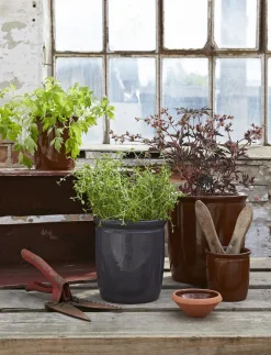 Syltekrukke, brun, 1 l