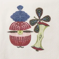 Taika Servietter 33x33cm Sato Rød