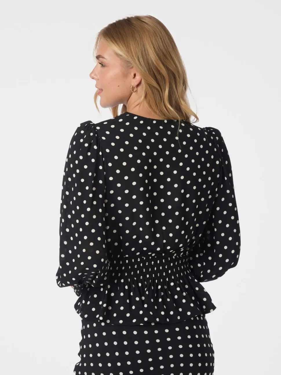Tamona Crepe Dot Blouse