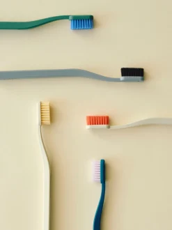 Tann Toothbrush-Off-white and light yellow