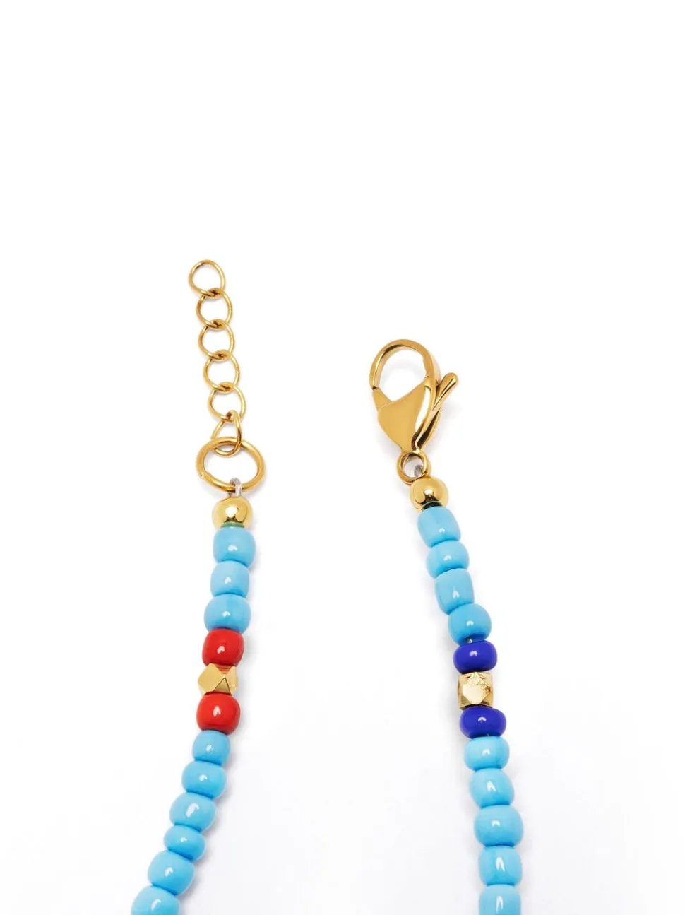 The Mykonos Collection - Vintage Turquoise, Red and Blue Glass Beads