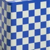 Tin Container-Large-Blue and off-wh