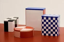 Tin Container-Round-Red and soft pi