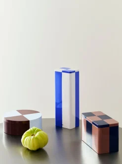 Tin Container-Slim-Blue and off-white