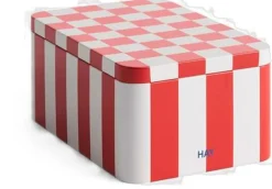 Tin Container-Small-Red and off-whi