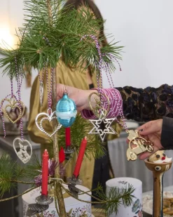 Trille Stjerne H8 forsølvet