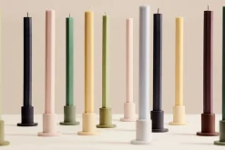 Tube Candleholder Concrete-Small