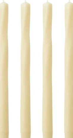 Twist Tapered Candle, H30, Ivory, S