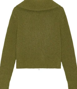 Two-Way Zip Wool Knit