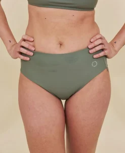 Ubud højtaljet bikini underdel - Army