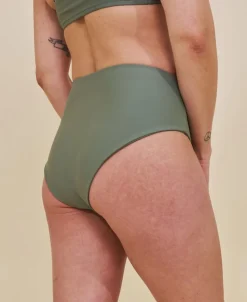 Ubud højtaljet bikini underdel - Army