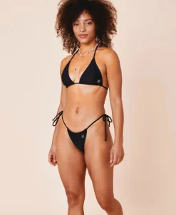 Uluwatu padded triangle bikini top - Nero