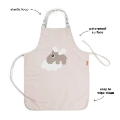 Vandtæt børneforklæde Happy clouds Pudder