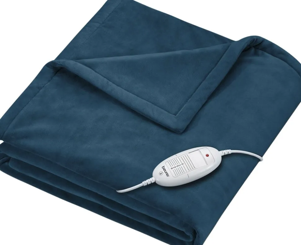 Varmeplaid i blå 180 cm x 130 cm HD 75 OC