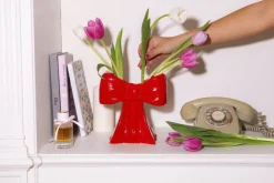 Vase - Bow - Red