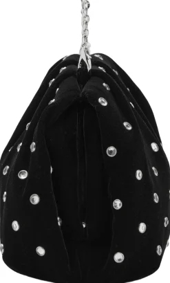 Velvet strass clutch