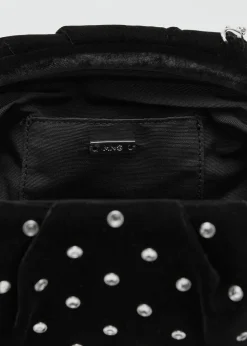 Velvet strass clutch