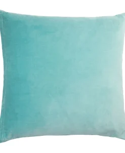 VELVET/LIGHT BLUE, PYNTEPUDE 48x48 CM