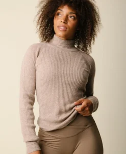 Vilda turtleneck cashmere blend sweater - Hazel