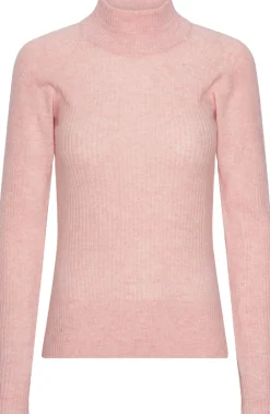Vilda turtleneck cashmere blend sweater - Blush