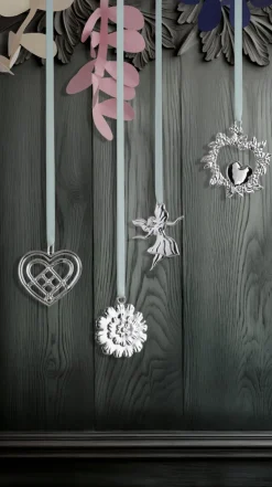 Vildt hjerte H8 forsølvet