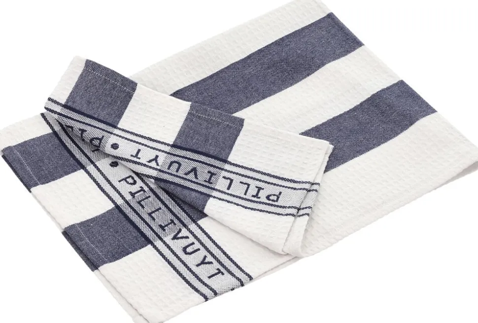 Viskestykke Pillivuyt 90 x 60 cm Blå/Hvid