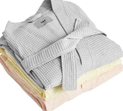 Waffle Bathrobe-Grey