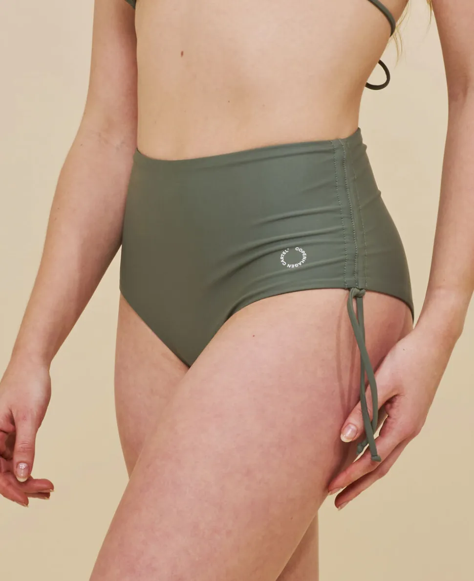 Wanita højtaljet justerbar bikini underdel