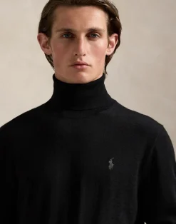 Washable Wool Turtleneck Sweater