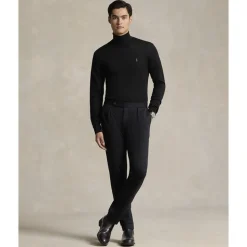 Washable Wool Turtleneck Sweater