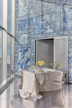 Waves dug, hvid, 320 X 144 cm