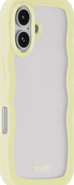 Wavy Case iPhone 16 Lemonade/Transparent